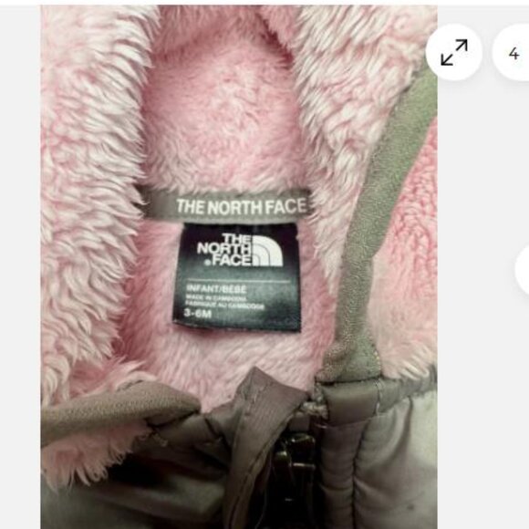 The North Face Infant Girls Pink Hoodie Fleece Jacket Size 3-6 Months - Picture 2 of 5